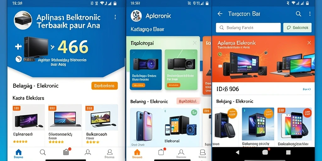 Screenshot ID66 menampilkan antarmuka berbelanja elektronik yang modern dan intuitif.