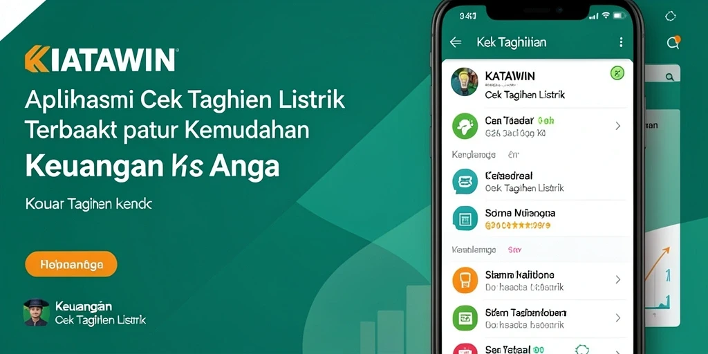 Antarmuka KATAWIN menampilkan informasi tagihan listrik yang jelas dan mudah dipahami.
