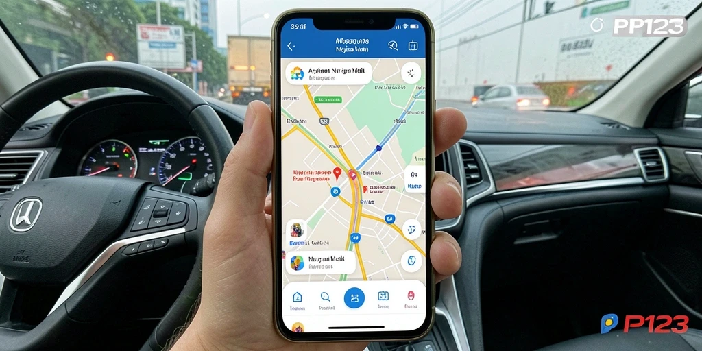 Screenshot utama PP123 menampilkan antarmuka navigasi yang intuitif dan informatif.