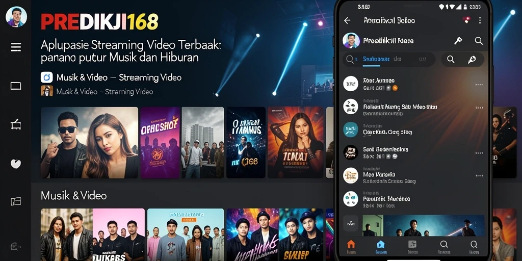 Antarmuka PREDIKSI168 yang menarik dan intuitif untuk streaming video.