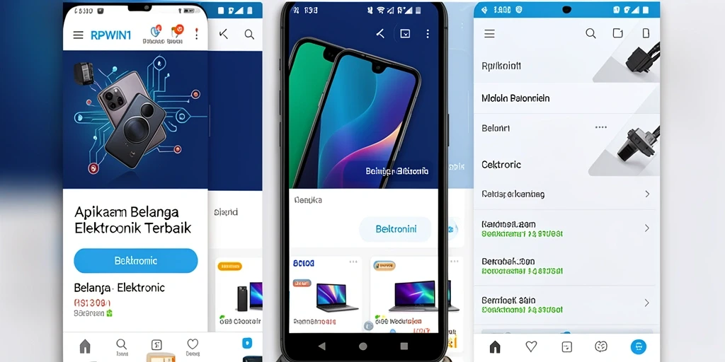 Tampilan antarmuka aplikasi RPWIN1 dengan fitur pencarian elektronik.