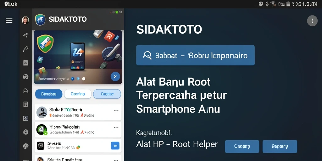 Tampilan antarmuka aplikasi SIDAKTOTO yang intuitif dan mudah digunakan.