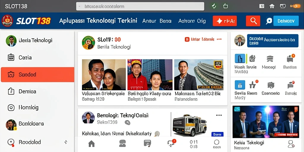 Tampilan antarmuka aplikasi SLOT138 yang menarik dan modern.